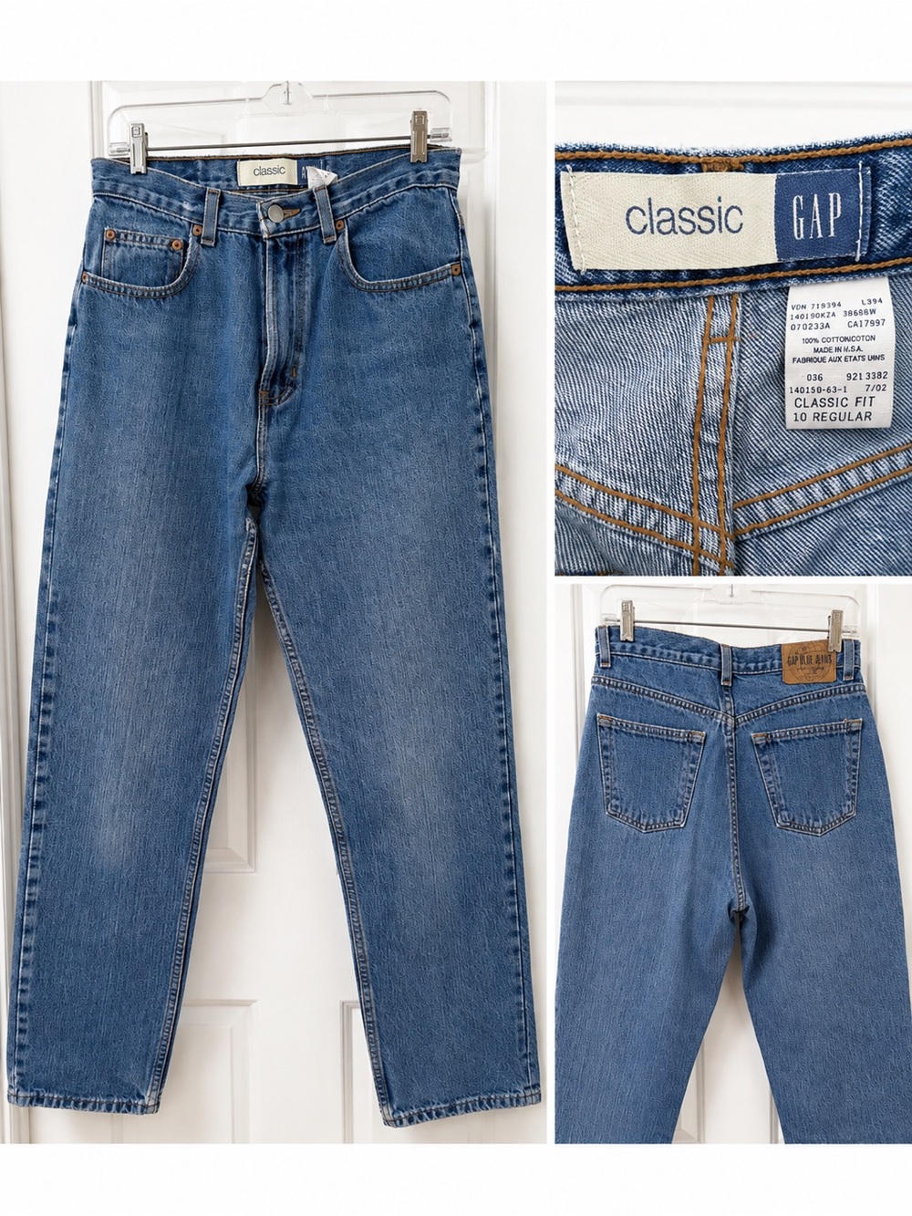 GAP Classic Fit Medium Blue Women's Boyfriend Jeans